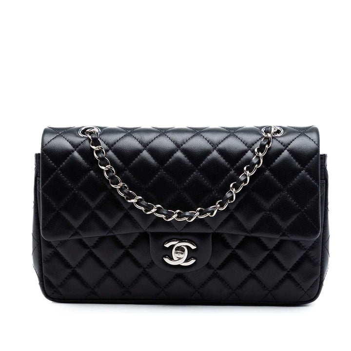 Chanel Medium Classic Cuir d’agneau Double rabat