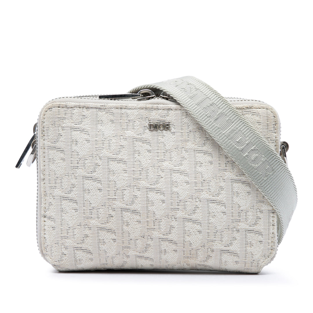Double Zippé Sac Oblique Marron