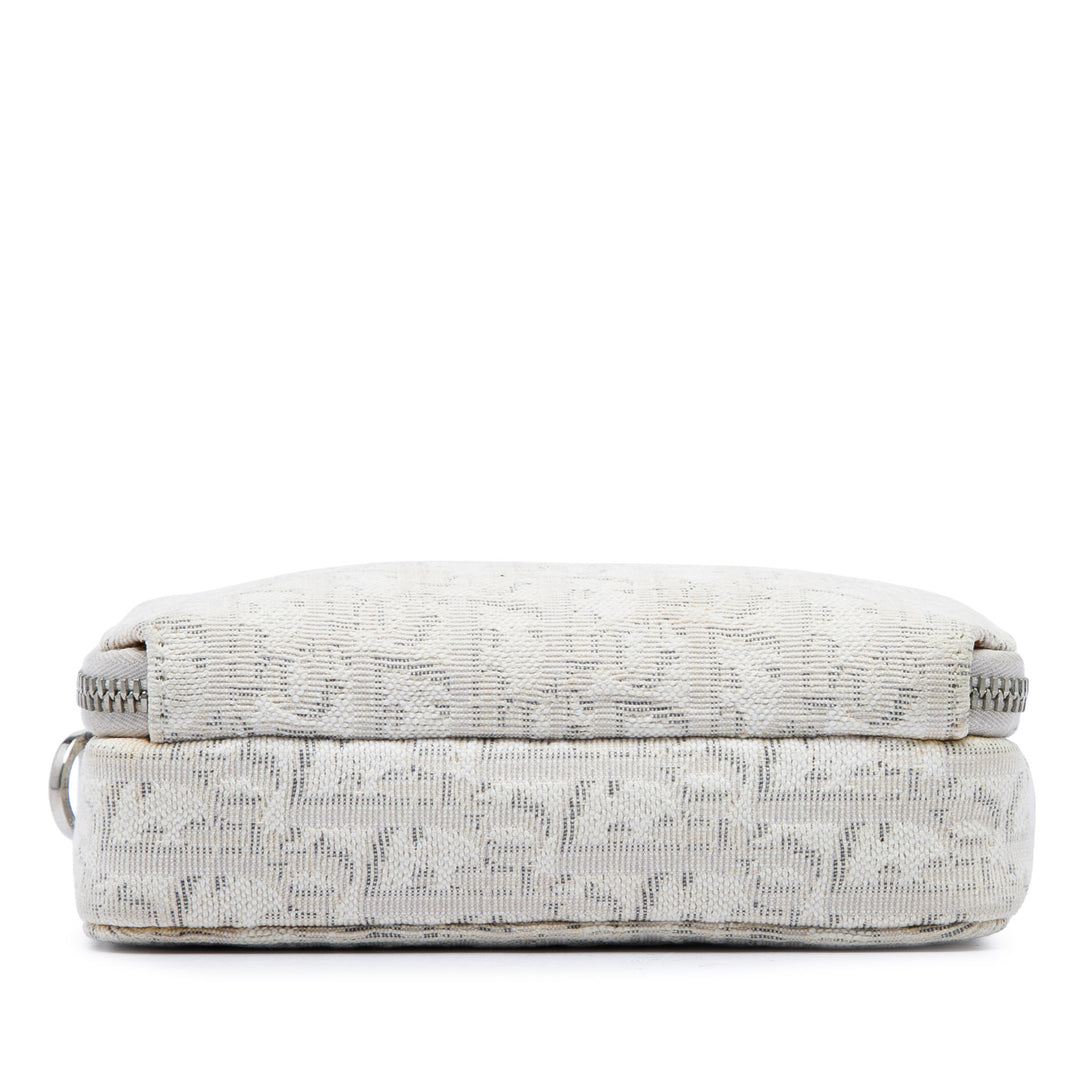 Double Zippé Sac Oblique Marron