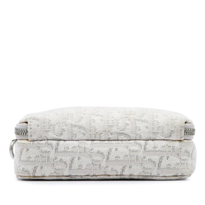 Double Zippé Sac Oblique Marron