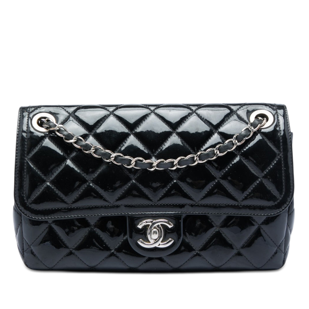 Chanel Matelassé Coco Shine à rabat Petit Cuir