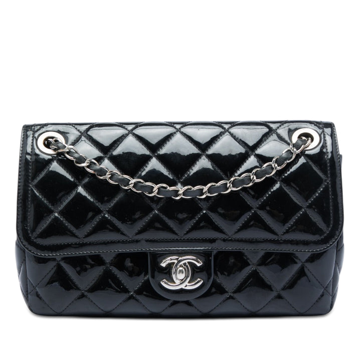Chanel Matelassé Coco Shine à rabat Petit Cuir