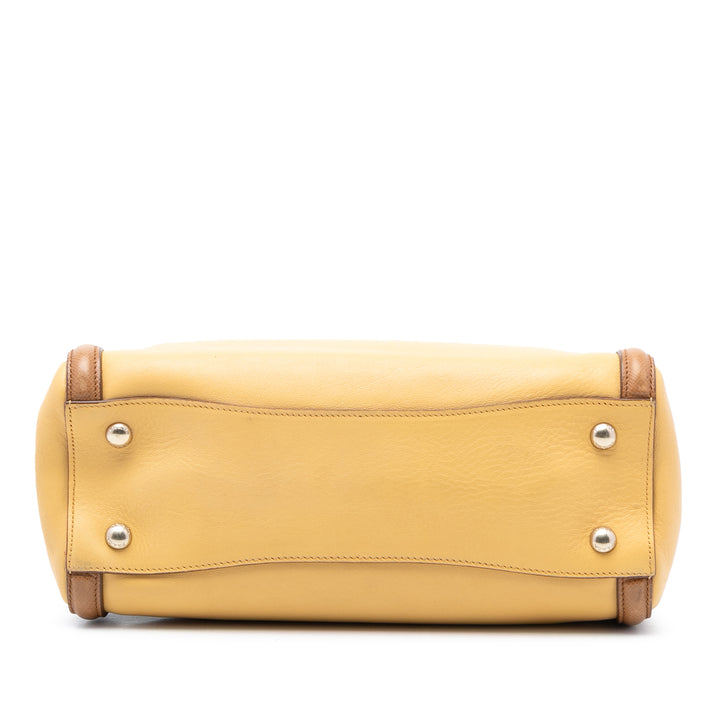 Prada Bicolor Saffiano Cuir à finitions Cuir Sac