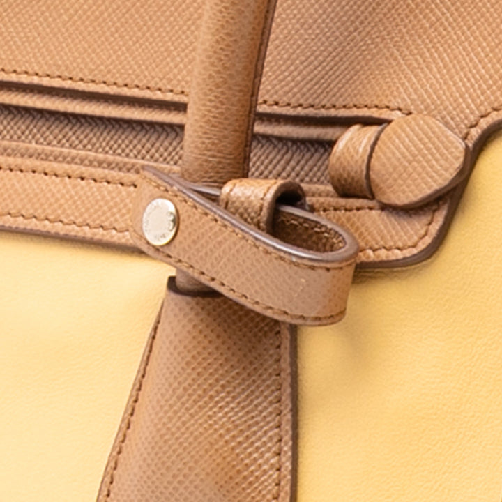 Prada Bicolor Saffiano Cuir à finitions Cuir Sac