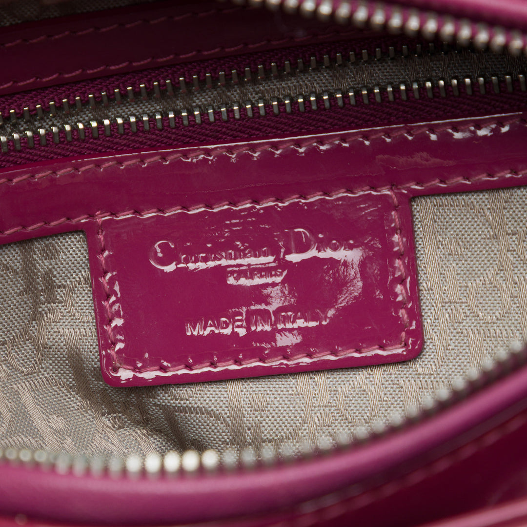 Dior Lady Dior Cannage Moyen Rose – vue 5 – GABY PARIS