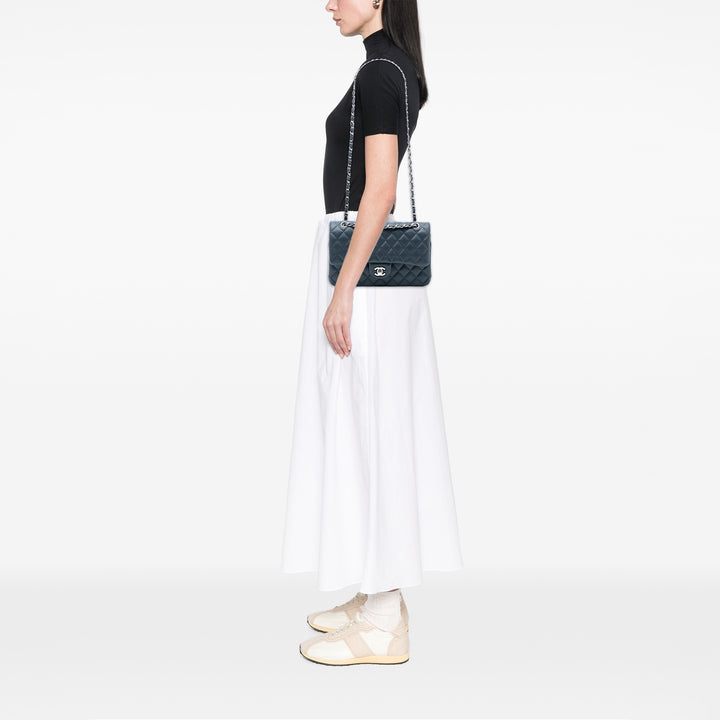 Chanel Medium Classic Cuir d’agneau Double rabat