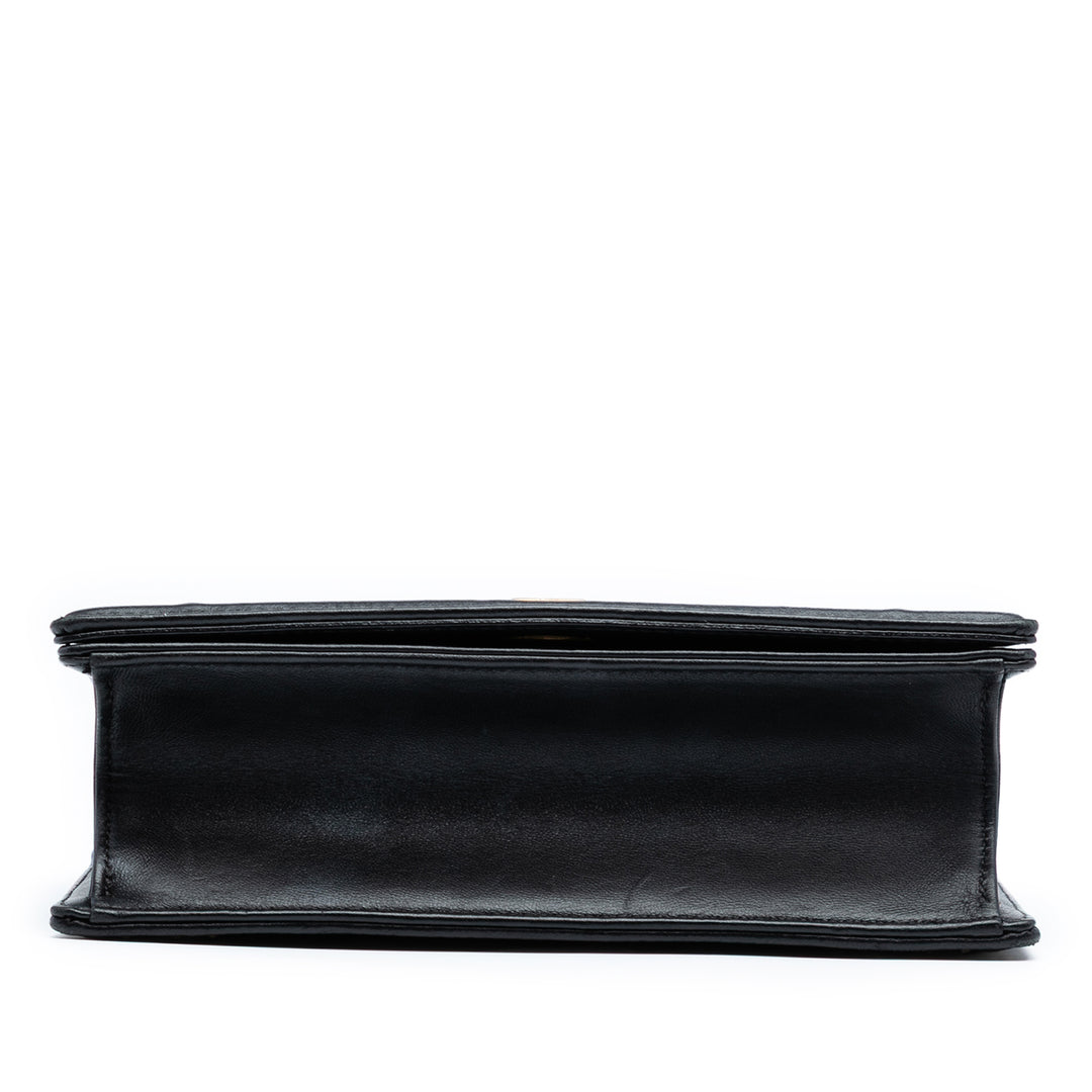 Dior Small Cuir d’agneau Studded Diorama Flap Noir – GABY PARIS Authentique