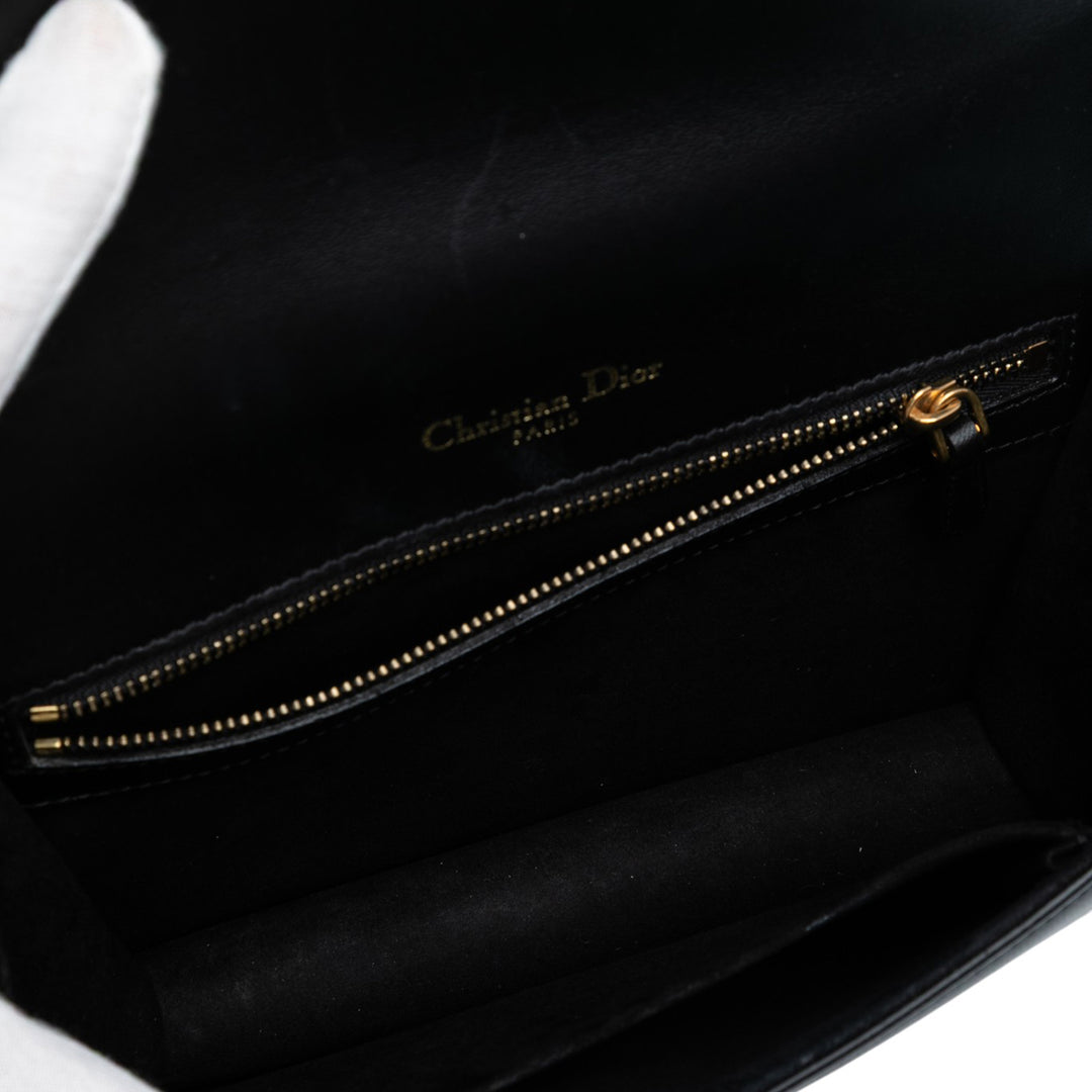 Dior Small Cuir d’agneau Studded Diorama Flap Noir – GABY PARIS Authentique