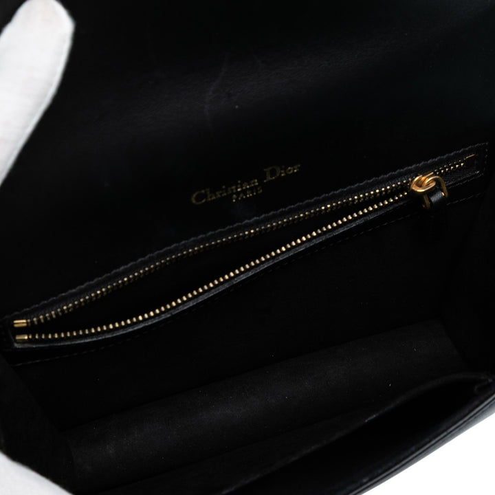 Dior Small Cuir d’agneau Studded Diorama Flap Noir – GABY PARIS Authentique