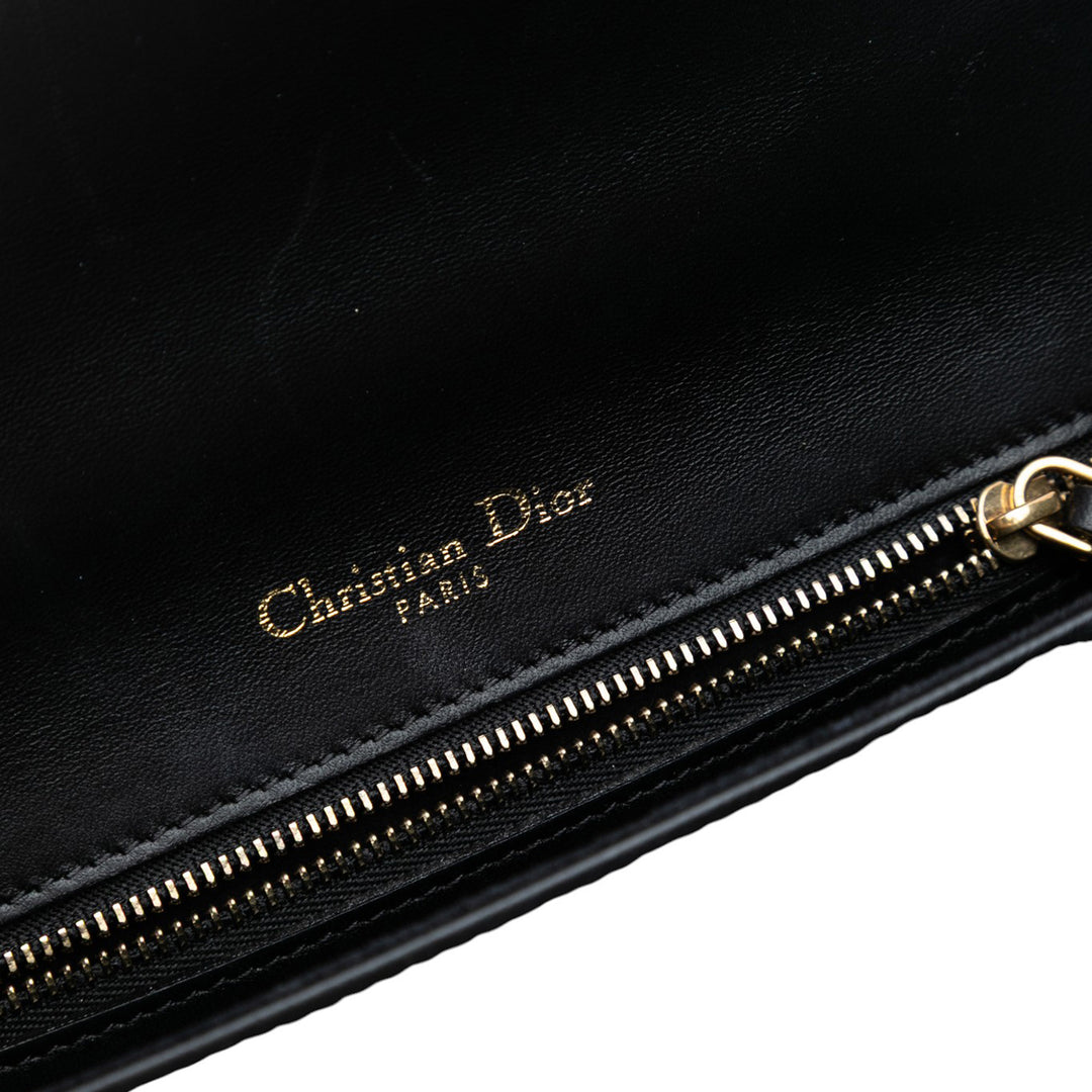 Dior Small Cuir d’agneau Studded Diorama Flap Noir – GABY PARIS Authentique