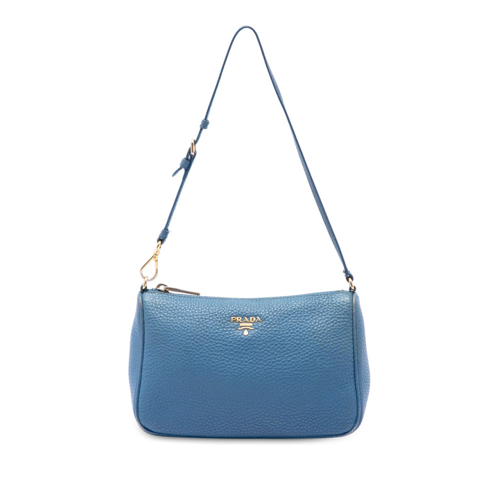 Vitello Daino Pochette Bleu