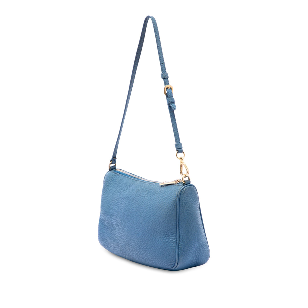 Vitello Daino Pochette Bleu