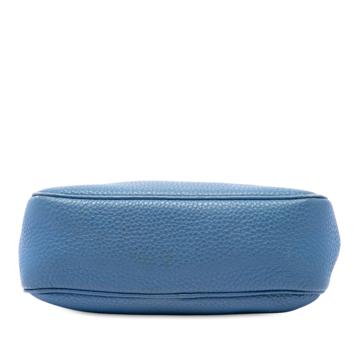 Vitello Daino Pochette Bleu