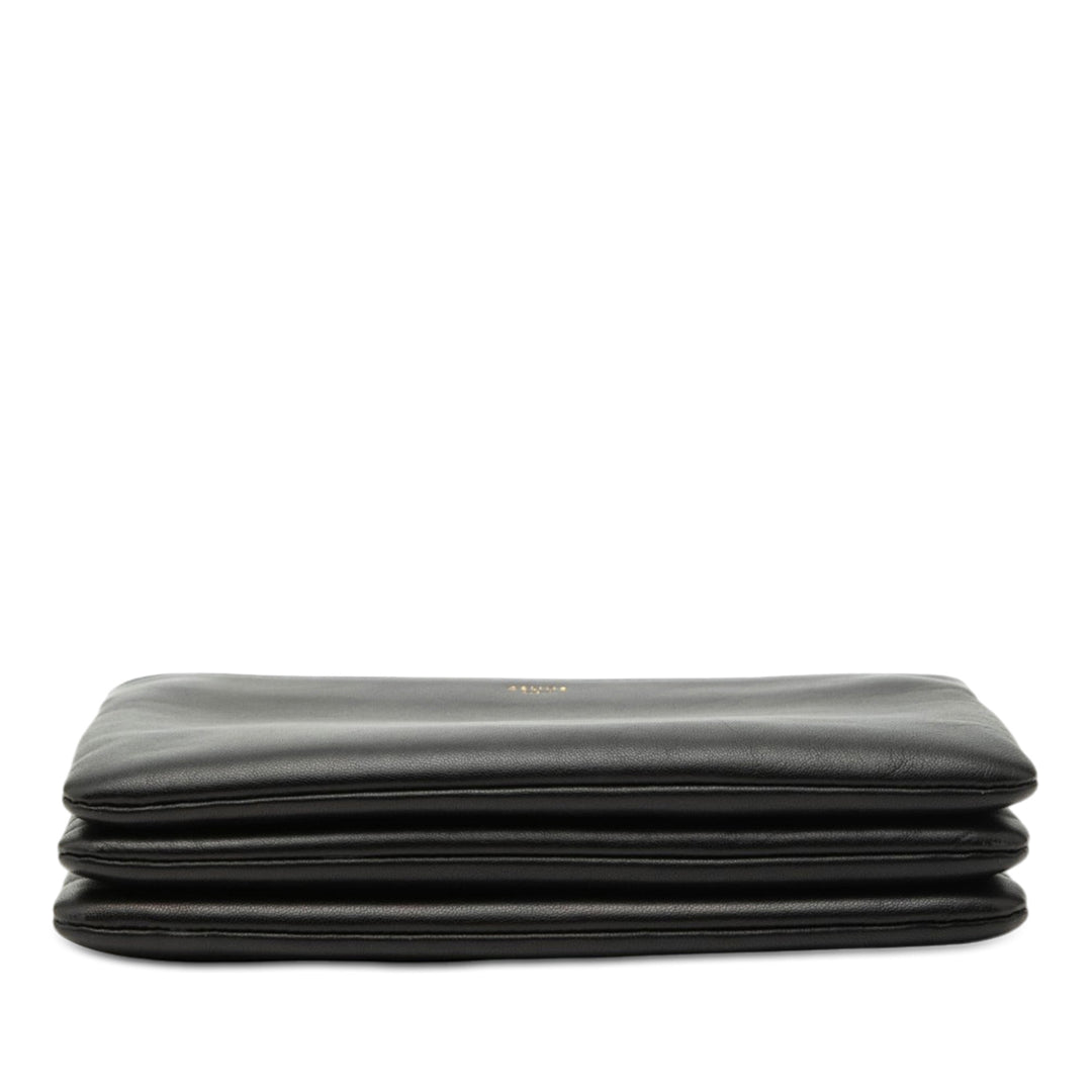 Celine Small Cuir d’agneau Trio Sac porté croisé