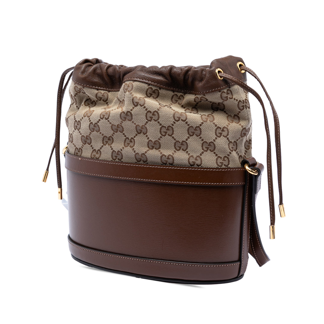 Gucci GG Toile Horsebit 1955 Bucket Sac
