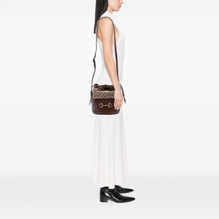 Gucci GG Toile Horsebit 1955 Bucket Sac