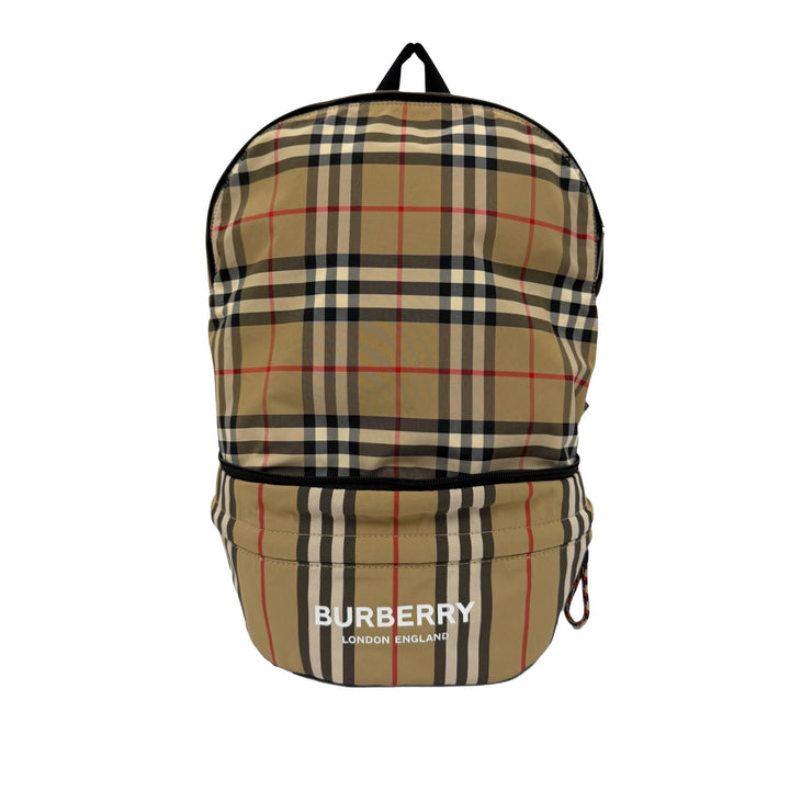 House Check Sac à dos Beige
