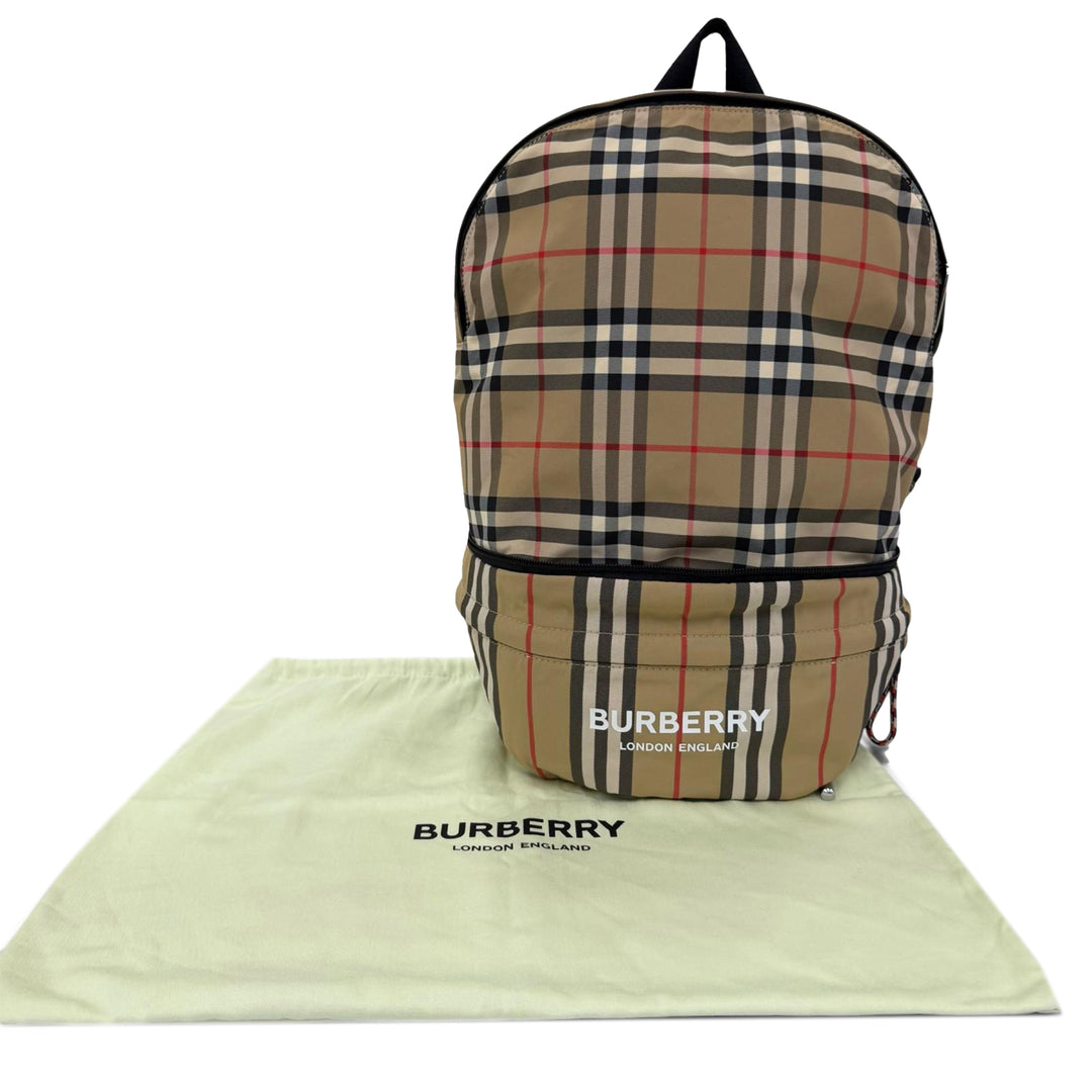 House Check Sac à dos Beige