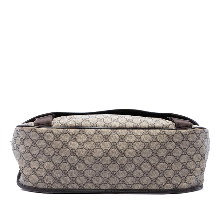 Gucci Sac bandoulière Messenger GG Supreme Beige – vue 3 – GABY PARIS