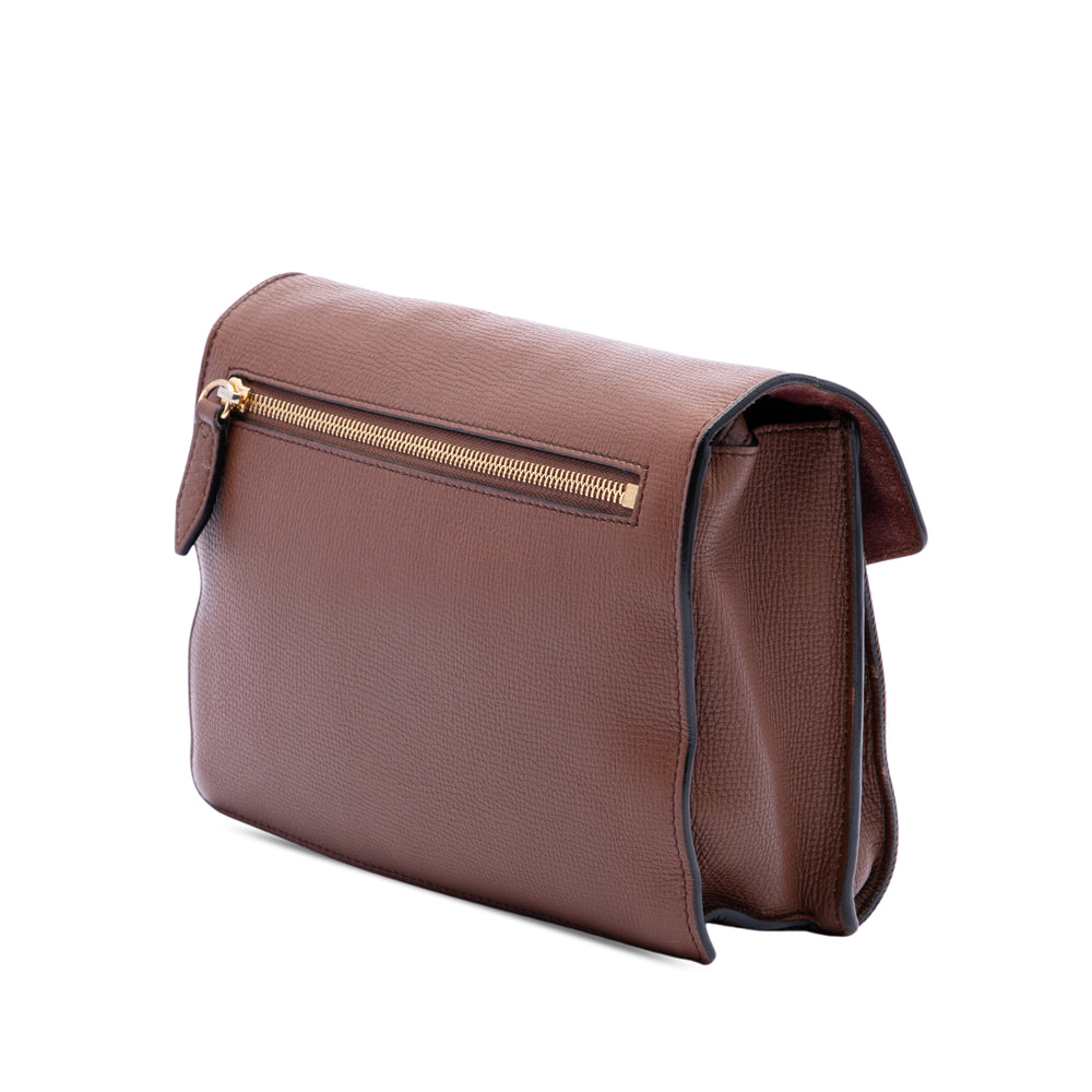 Burberry Sac bandoulière House Check Derby Macken Petit Marron – vue 2 – GABY PARIS