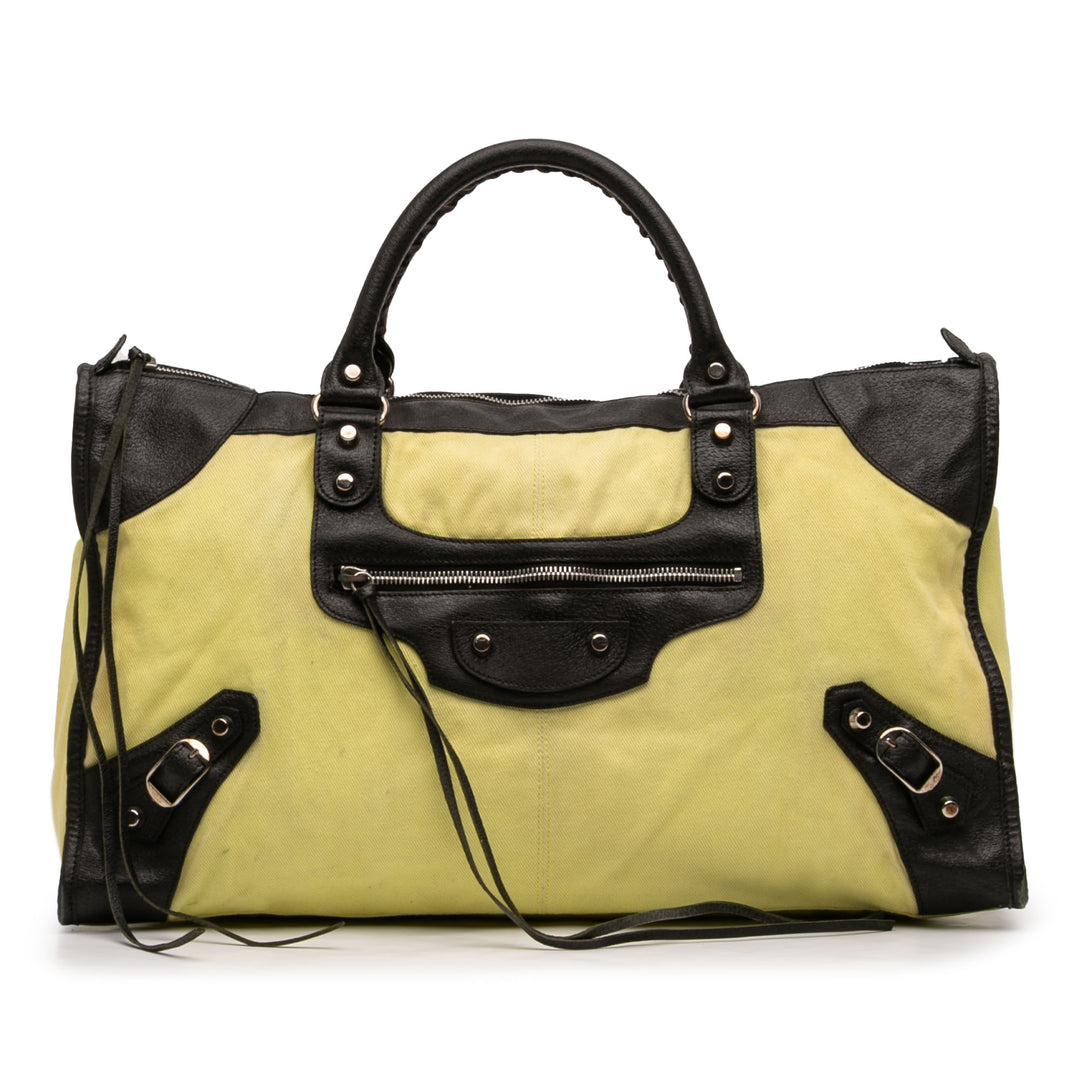 Balenciaga Toile Cuir d’agneau Motocross Classic Work Sac
