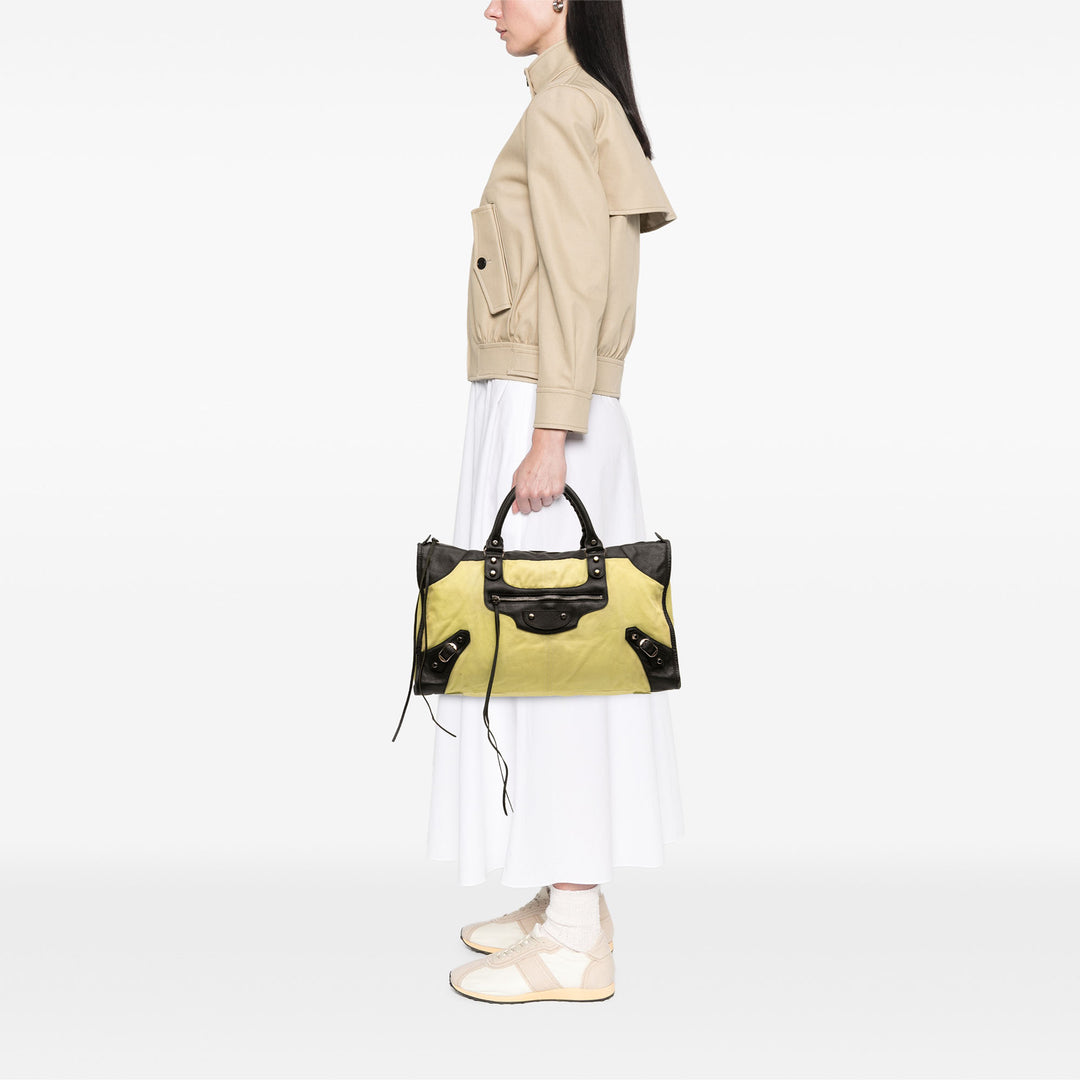 Balenciaga Toile Cuir d’agneau Motocross Classic Work Sac