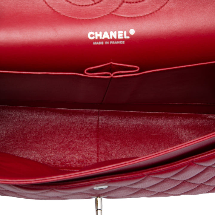 Chanel Classic Double rabat Jumbo Cuir caviar Rouge – vue 4 – GABY PARIS
