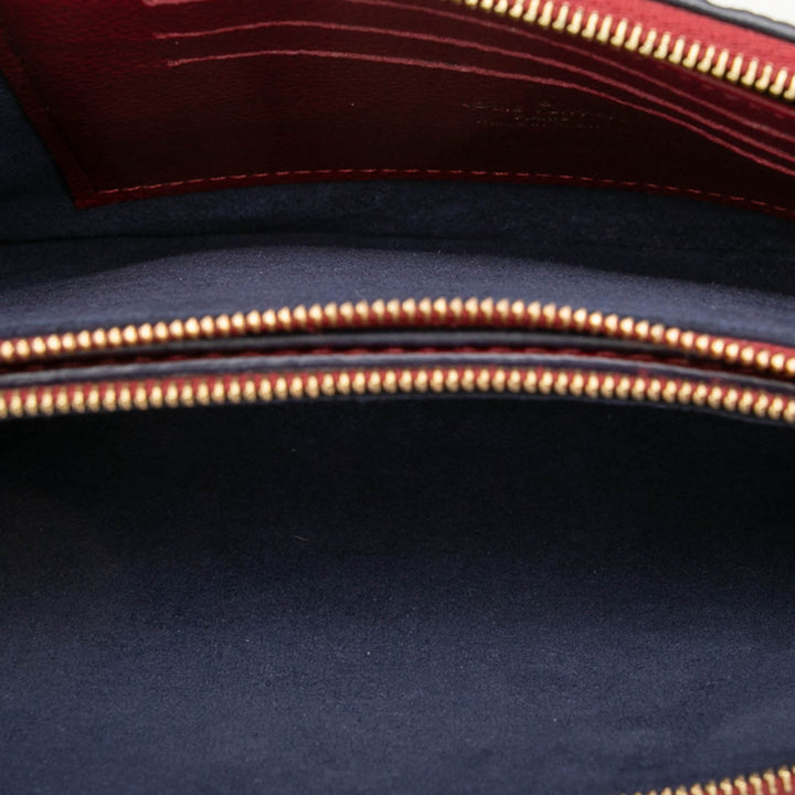 Louis Vuitton Double Zippé Pochette Cuir Monogram Empreinte