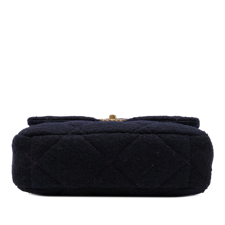 Chanel Sac à main Ombre 19 à rabat Tweed Grand Violet – vue 3 – GABY PARIS