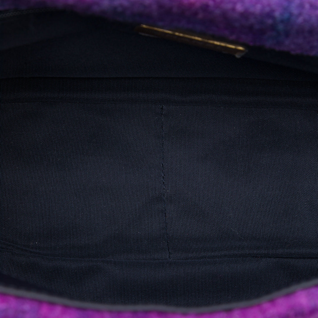 Chanel Sac à main Ombre 19 à rabat Tweed Grand Violet – vue 4 – GABY PARIS