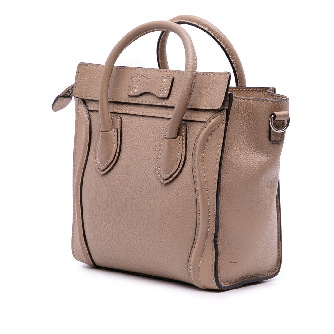 Celine Luggage Cabas Nano Marron – vue 2 – GABY PARIS