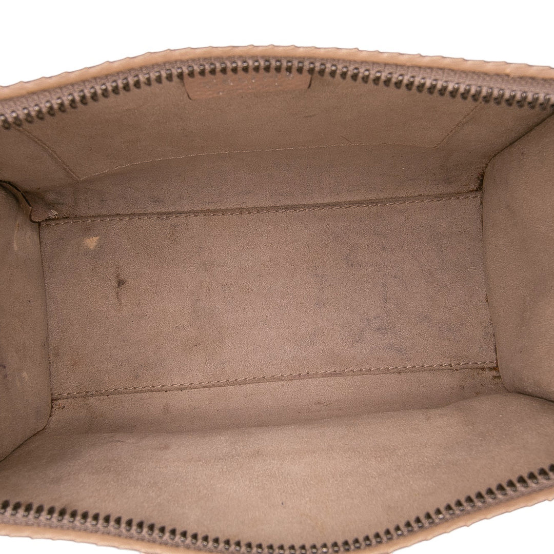 Celine Luggage Cabas Nano Marron – vue 4 – GABY PARIS