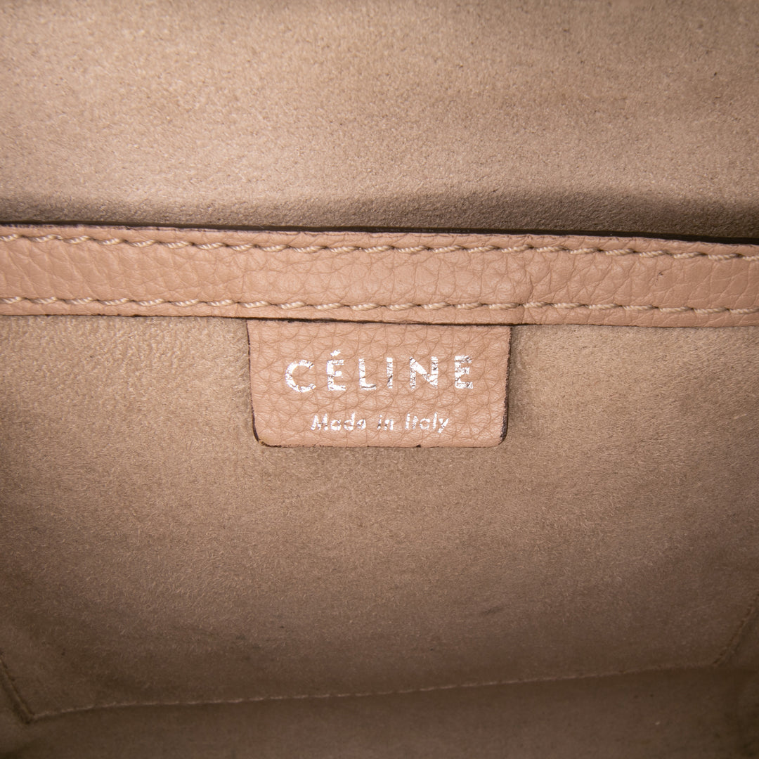 Celine Luggage Cabas Nano Marron – vue 5 – GABY PARIS