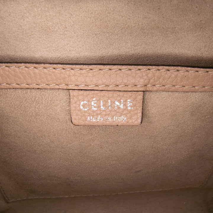 Celine Luggage Cabas Nano Marron – vue 5 – GABY PARIS