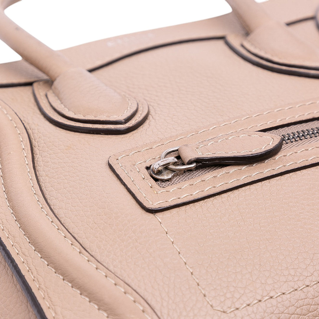 Celine Luggage Cabas Nano Marron – vue 7 – GABY PARIS