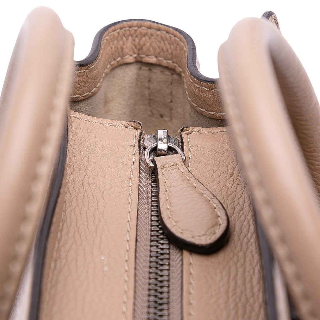 Celine Luggage Cabas Nano Marron – vue 8 – GABY PARIS