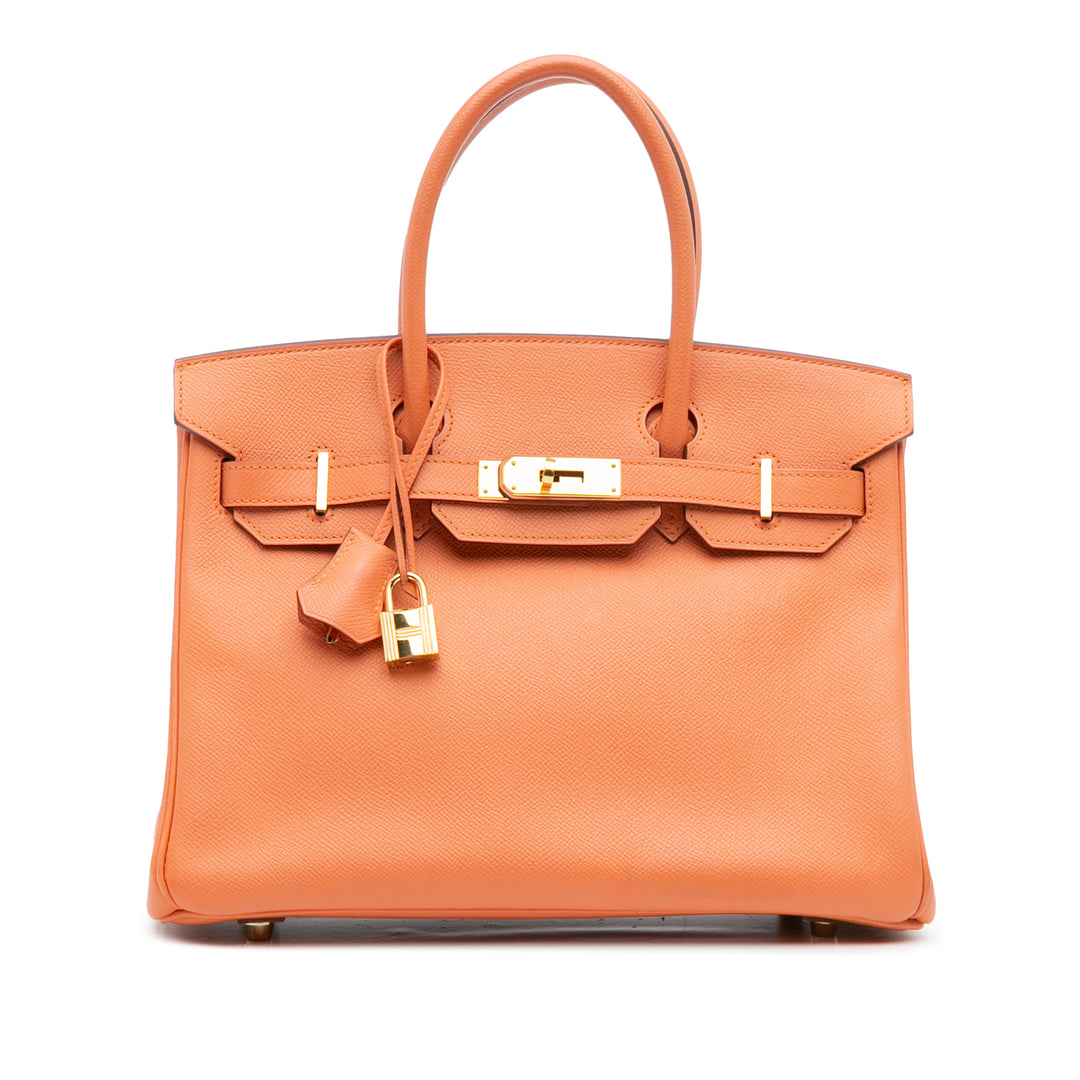 Hermès Epsom Birkin Retourne 30 Orange