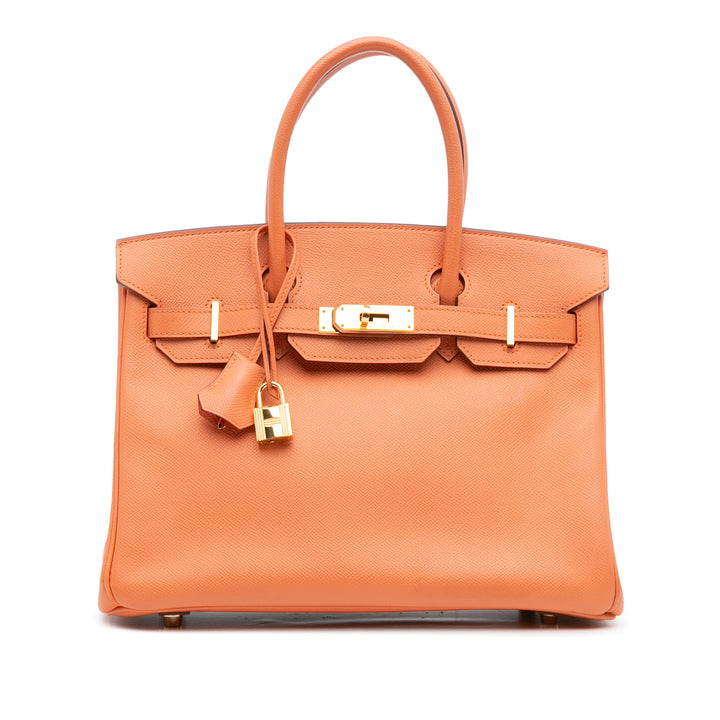 Hermès Epsom Birkin Retourne 30 Orange