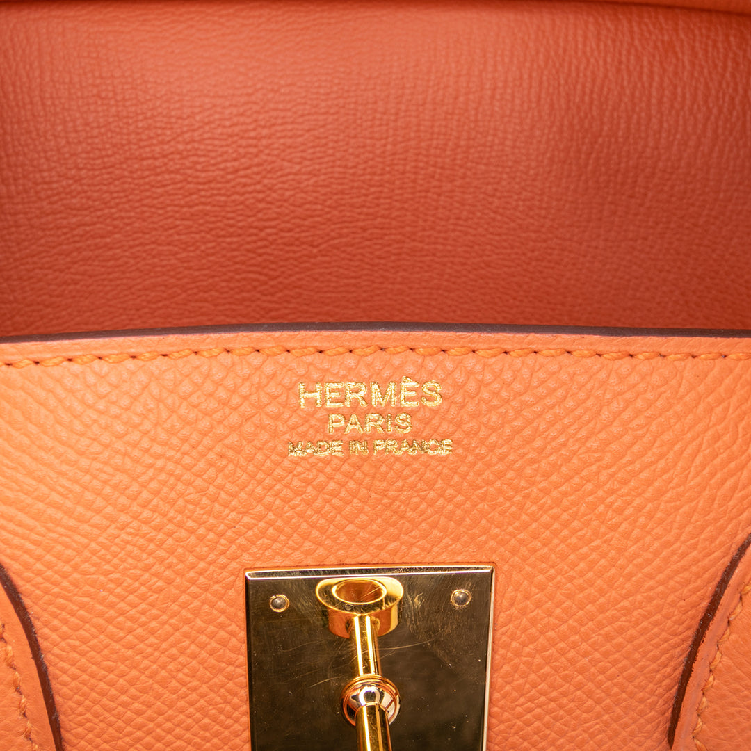 Hermès Epsom Birkin Retourne 30 Orange