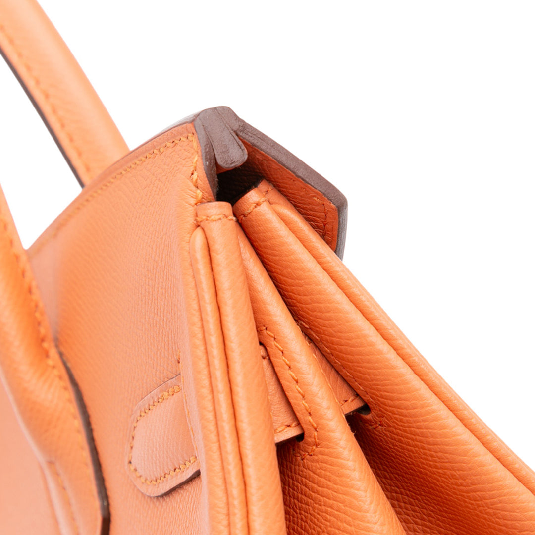 Hermès Epsom Birkin Retourne 30 Orange
