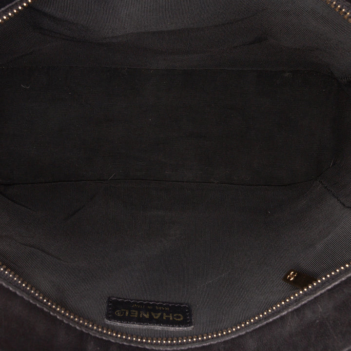 Chanel CC Choco Bar Cuir d’agneau Cabas