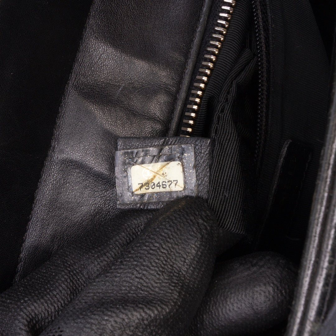 Chanel CC Choco Bar Cuir d’agneau Cabas