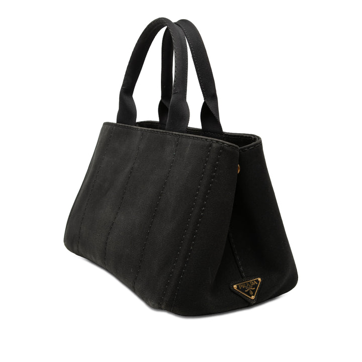 Prada Toile Canapa Logo Cabas