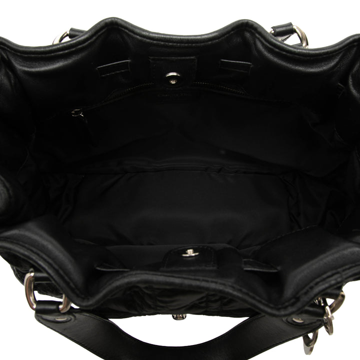 Cannage Charming Lock Cabas Noir