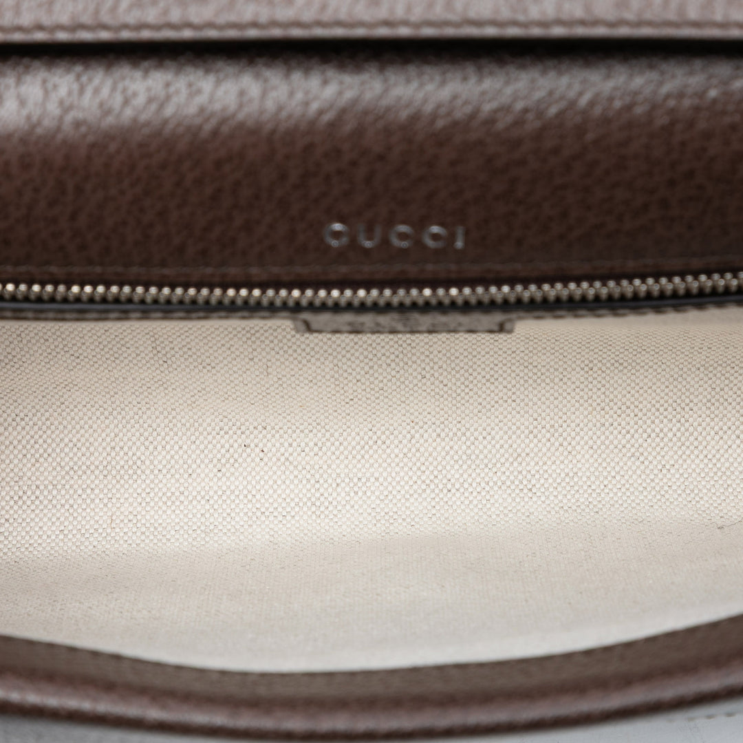 East West Dionysus à rabat Sac Petit GG Supreme Beige