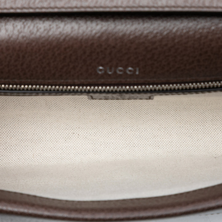 East West Dionysus à rabat Sac Petit GG Supreme Beige