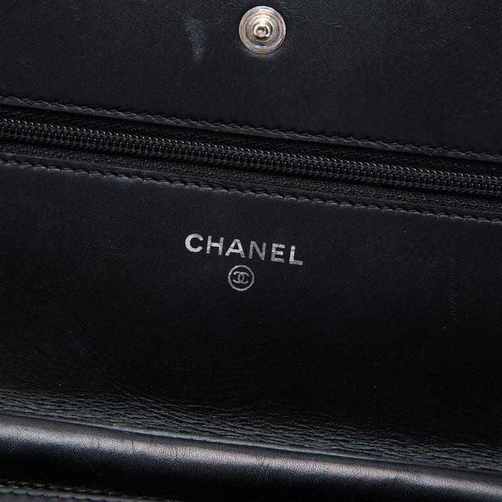 Chanel Matelassé Cambon Ligne Wallet on Chain Cuir d'agneau Noir