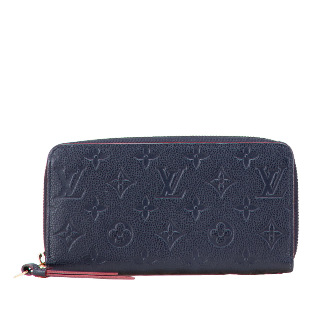 Monogram Empreinte Zippy Long Wallet Blue - Gaby Paris