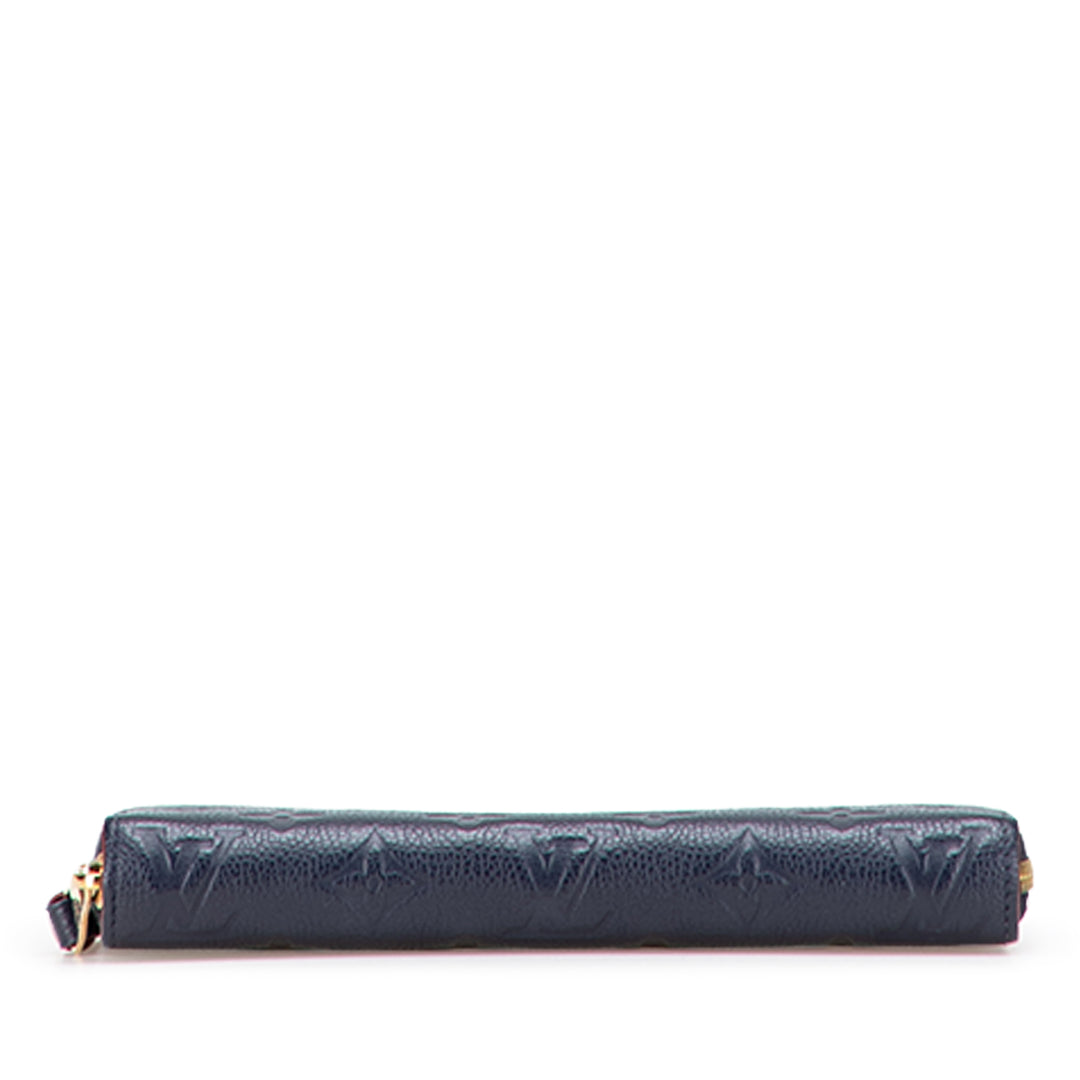 Monogram Empreinte Zippy Long Wallet Blue - Gaby Paris