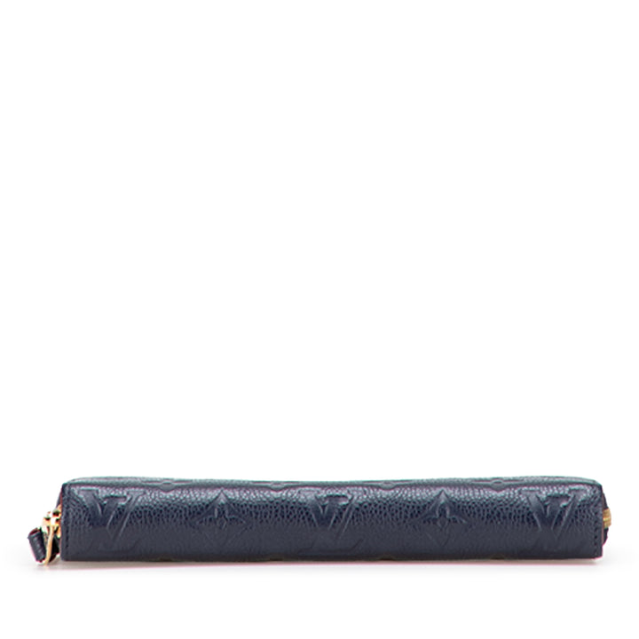 Monogram Empreinte Zippy Long Wallet Blue - Gaby Paris
